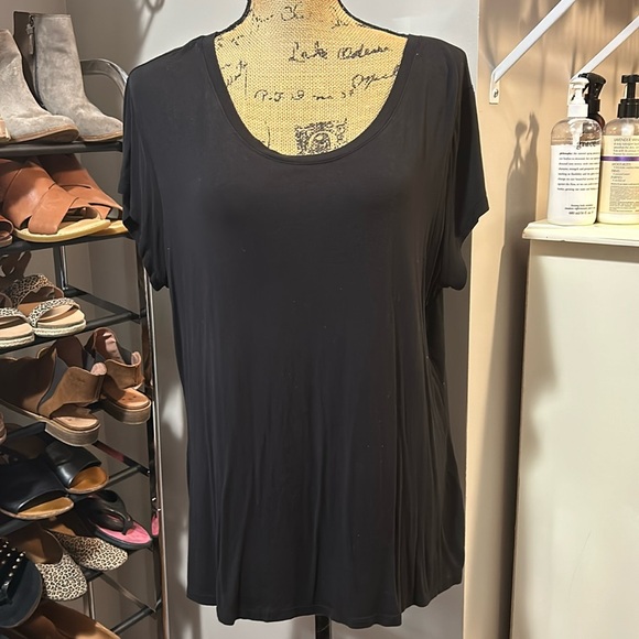 Haut Jaclyn Smith En Soie Pêche - Taille XL - Occasion Très Bon état - Style Blouse